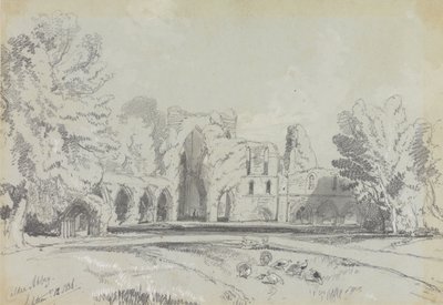 Calder Abbey, September 12, 1836 by Edward Lear